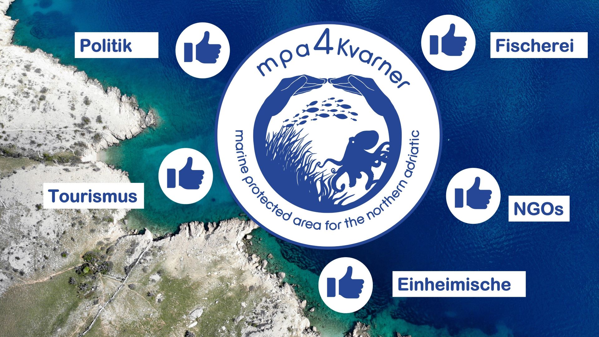 Stakeholder-Treffen zur Planung des Meeresschutzgebiets in der Kvarner Bucht.